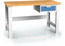 Workbenches alcera UNI - board - foot - container 700 - 1055 x 1500 x 700